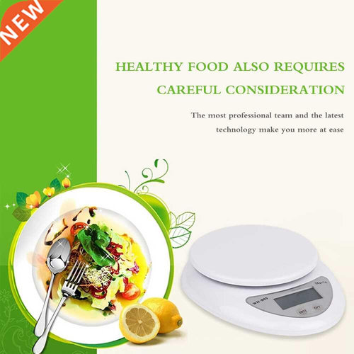 5Kg/1g Electronic Kitchen Scale Food Weighing Scales High Pr