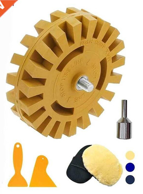 Outil de roue de gomme en caoutchouc de dissolvant de décal