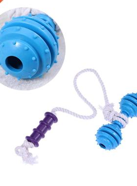 Dumbell for Pets Cotton Teaser Puppy Chew Rope Biting Teeth