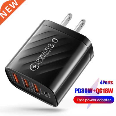 48W Fast USB Charger Quick Charge 3.0 Type C PD 30W Fast Cha