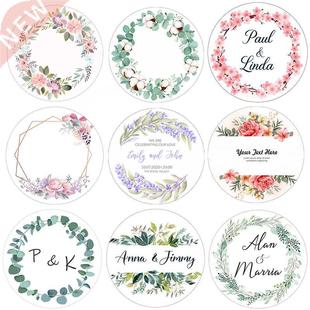 Custom Logo Wedding Birthday Party Sticker Personalized Desi