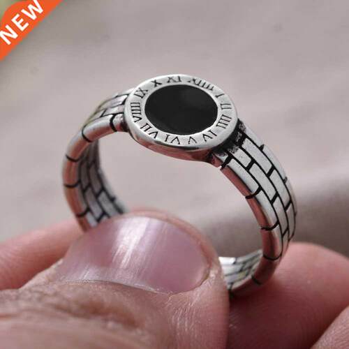 2022 New Arrival 30% Silver Plated Fashion Black Resin Roman