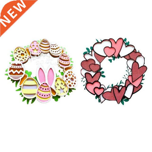 Acrylic Eaer Garlands Decoration Pendant Colored Eggs for