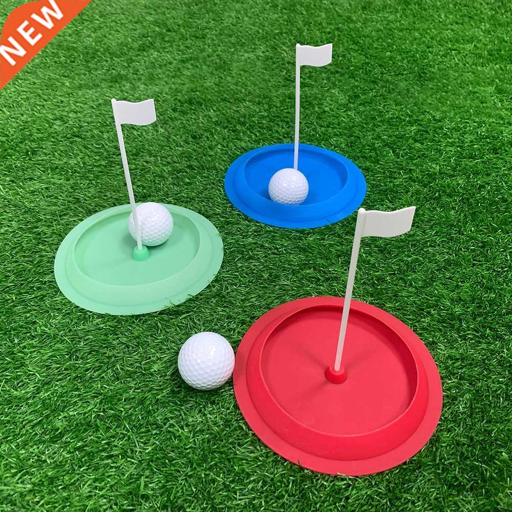 Indoor Golf Putting Green Hole Cup Practice With Flag Putter