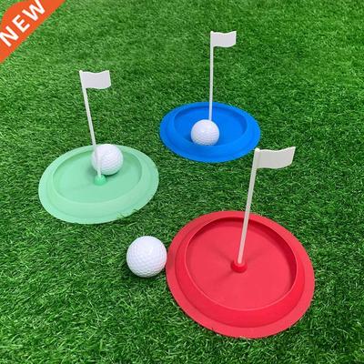 Indoor Golf Putting Green Hole Cup Practice With Flag Putter