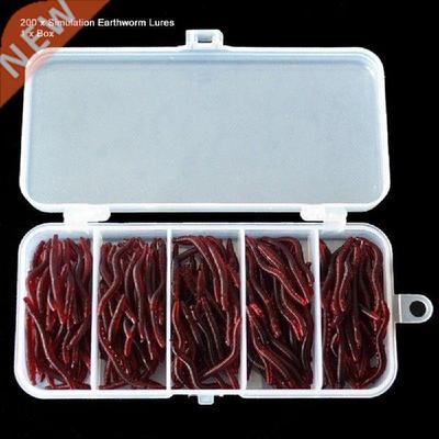 200Pcs/lot 3.5cm Simulation Earthworm Artificial Worms