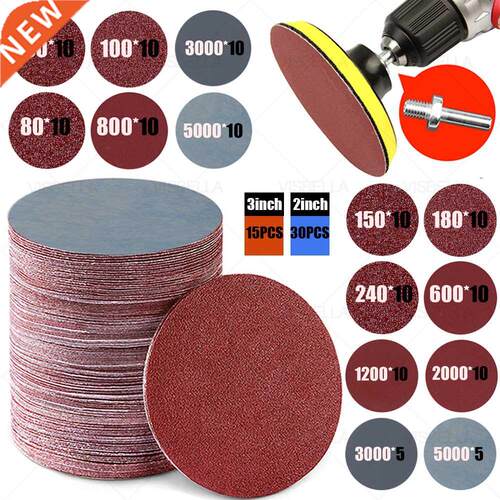 3/2 inch Sanding Discs Pad Sandpaper Abrasive Hand Tools for