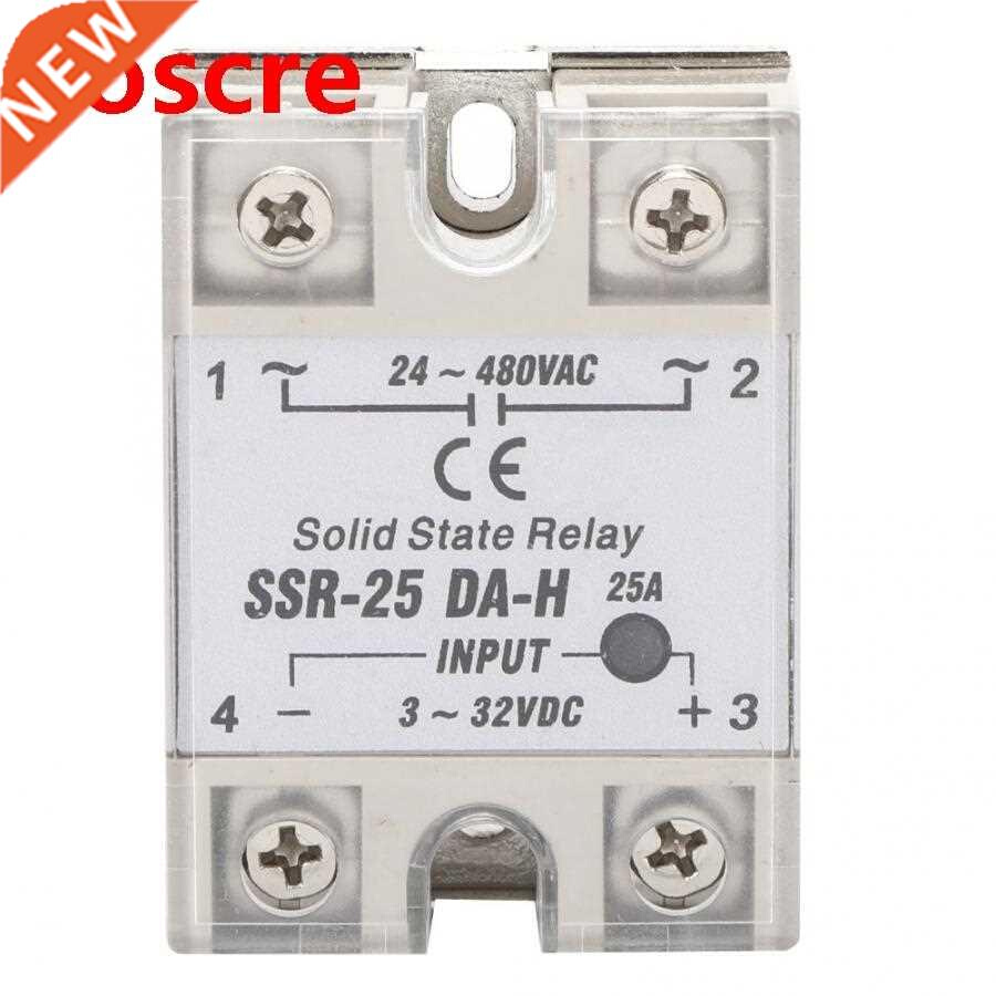 DC-AC Solid State Relay Non-Contact Switch SSR with Aluminum