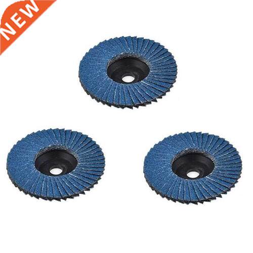 3Pcs 3 Inch Flat Flap Discs 75mm 80 Grit Grinding Wheels Met