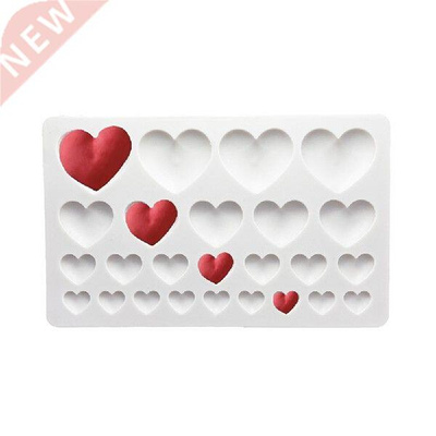 25Holes Various Love Heart Silicone Cake Mold  Cookies
