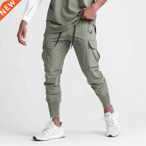 2021 New Sports Pants Men's Fitness Trousers Summer Thin Loo