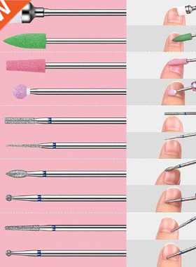 30Pcs Nail Drill Bits Set Tungsten Carbide Nail Drill Bits