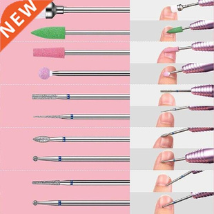 30Pcs Nail Drill Bits Set Tungsten Carbide Nail Drill Bits