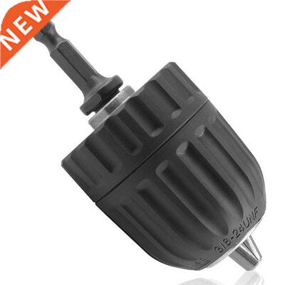 3/8Inch Keyless Drill Chuck Adapter 0.8-10Mm, 1/4-Inch Hex S