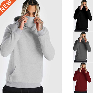 Long Sleeve Hoodies Gym Cas Sweatshirt Hoodie Mask Mens with