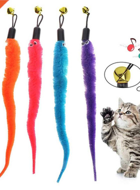 Cat Wand Toys Refills 5/10PCS Squiggly Worms Replacements Ca