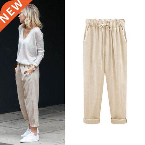 Plus Size M-8XL summer fashion casual loose pants for women
