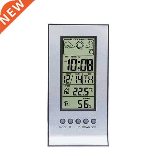 Indoor Weather Thermometer Station Daily Clock Snooze Foreca