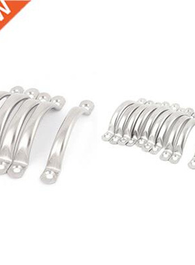 15Pcs Wardrobe Drawer Hardware Door Handle Metal Slver-