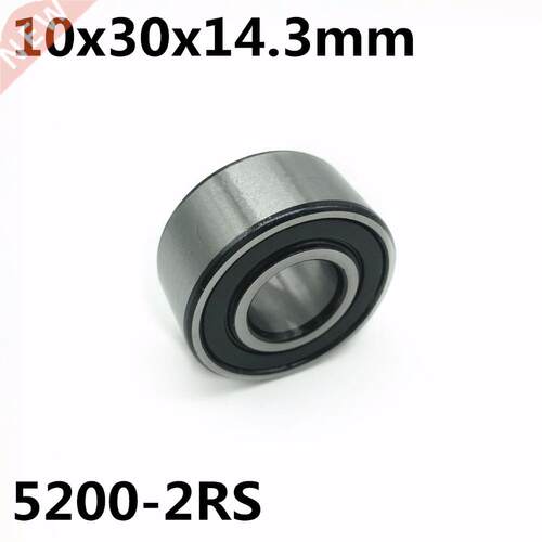 5200-2RS 10x30x14.3mm Double row angular contact bearings 52