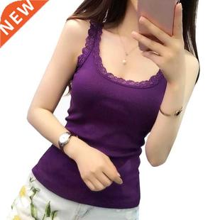 Women Lace Camisole Summer Cami Cotton Girl Tank Newest Top
