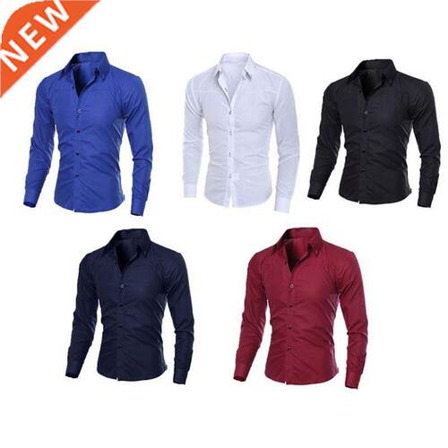 Top Quality Men Dress Shirt Non Iron Fashion Long Sleeve Bus