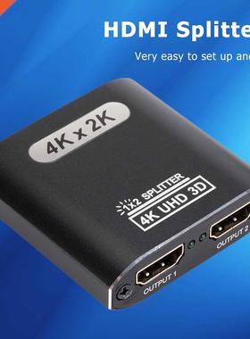 1 Duplicate to 2 HDMI-Compatible Displays 4K@60Hz Splitter 1
