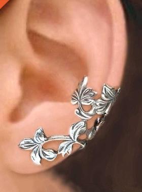 Huitan Vine Shape Ear Clip for Women Simple Stylish Female D