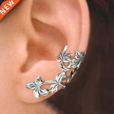 Huitan Vine Shape Ear Clip for Women Simple Stylish Female D