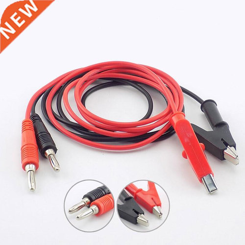 Double End Crocodile Electric 1M Alligator Clip To Banana Pl