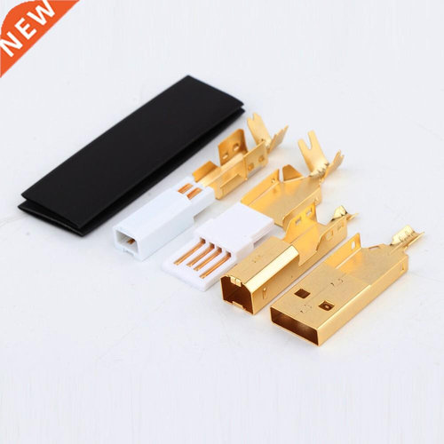 Hi-End Gold/Rose Plated USB connector USB A+USB B Type A-B P