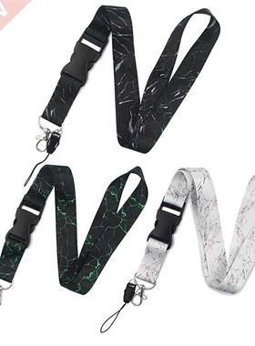 Mble Texture Pattern Long Mobile Phone Lanyd Keychain M