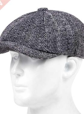 2022 Retro Octagonal Hat All-match British Newsboy Hat Men a
