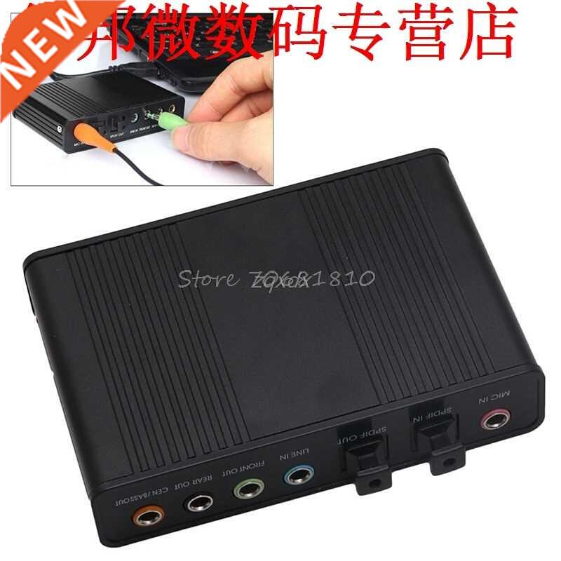 USB 5.Fiber Sound Card S/PDIF For PC Z09 Drop ship