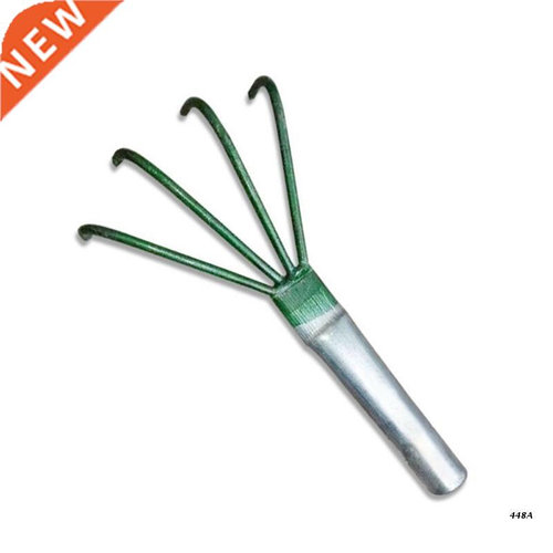 Durable Four-tooth Rake Gifts Carbon Steel Handle for Pickin