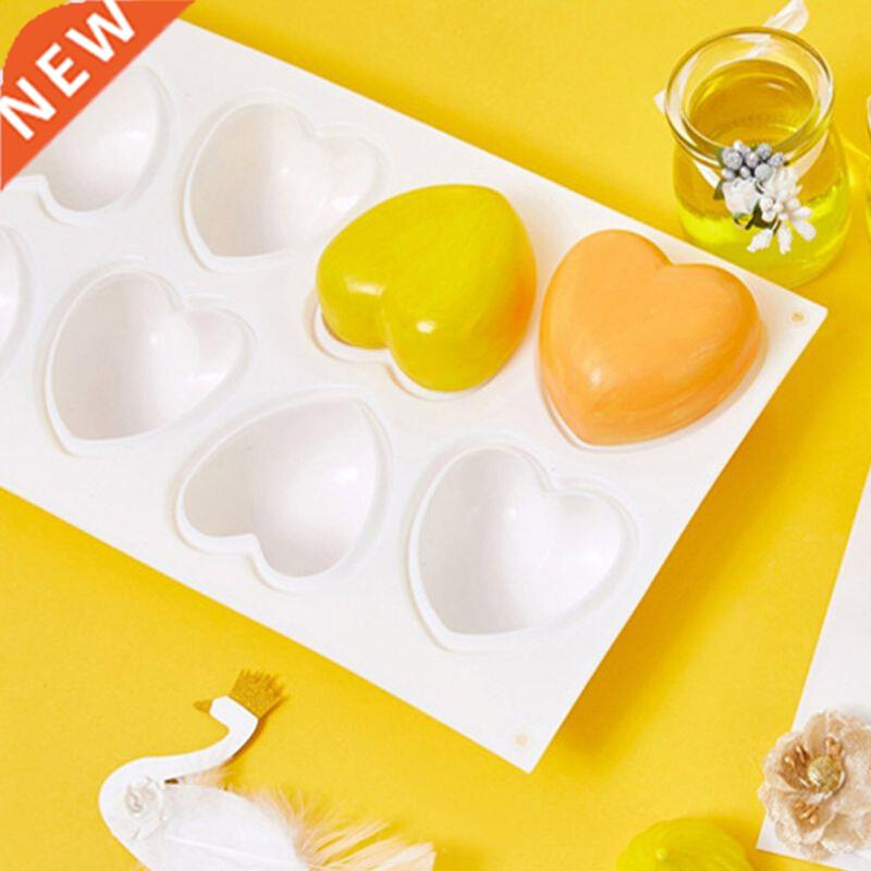 8 Holes Slcone Molds  Chocolate Fondants Moulds Pastry