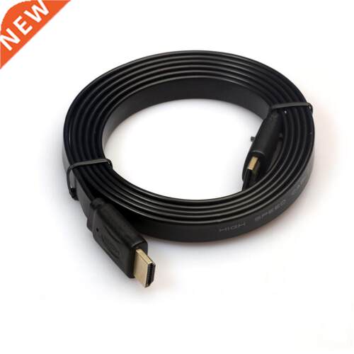 1.8m Copper Core Audio Flat HDMI 3D HD HDTV V1.4 Video Cable