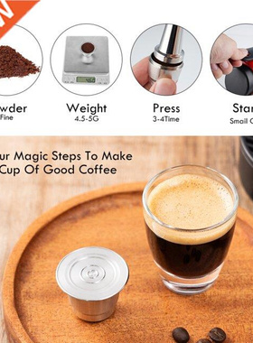 Refllable Capsule Stanless Steel Reusable Capsules Coffee