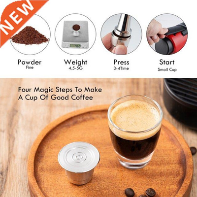 Refllable Capsule Stanless Steel Reusable Capsules Coffee