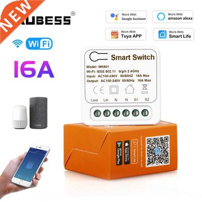 10A 16A MINI Wifi Smart Switch Supporte 2-way Control Timer