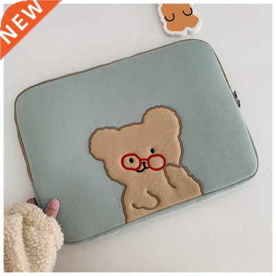 Korean Bear Laptop Case Cover For Cartoon Glasses Bear Ipad