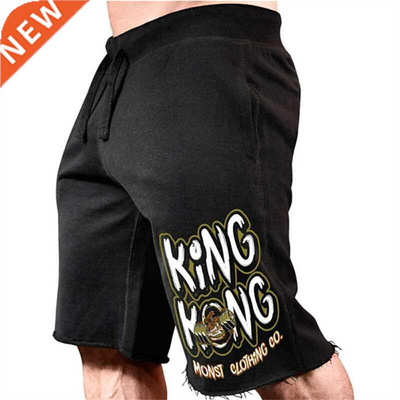 New Men Cotton Hip hop Shorts Bottoms Gyms Fitness Bodybuild
