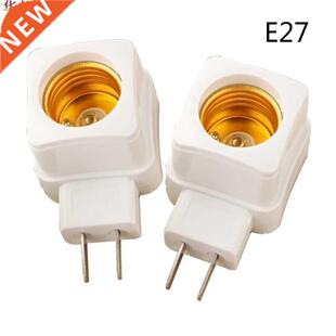 Rotary E27 Plug-in Screw LED Light Bulb Holder Lamp Base Soc