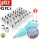 Past Kit Cake 42pcs Tool Decorating Set Tips Supplies Piping