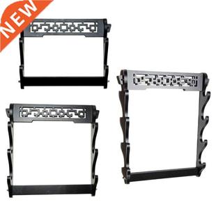 2/3/4 Tier Sword Holder Wall Mount Samurai Sword Stand Displ