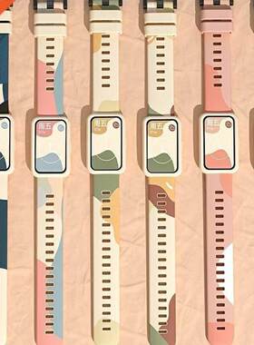 Morandi Color Strap For Huaweis Band 6 Samrt Watch Silicone