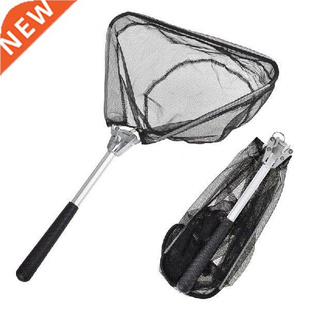 Foldng Fly Fshng Net Alumnum Alloy Pole Nets Trangular