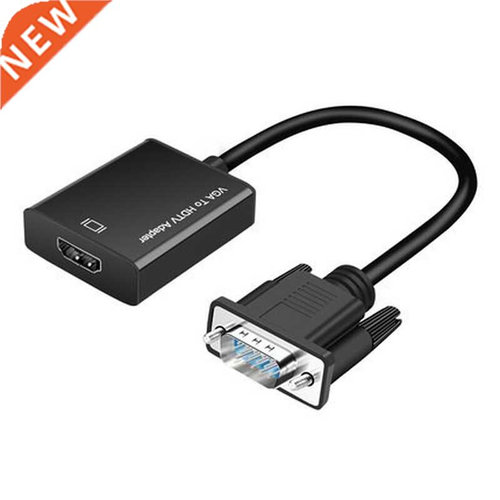 VGA to HDMI-compatible Converter Adapter Output HD 1080P wit