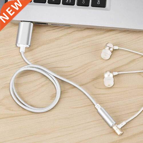 USB External Sound Card USB C To 3.5mm Jack Audio Microphone