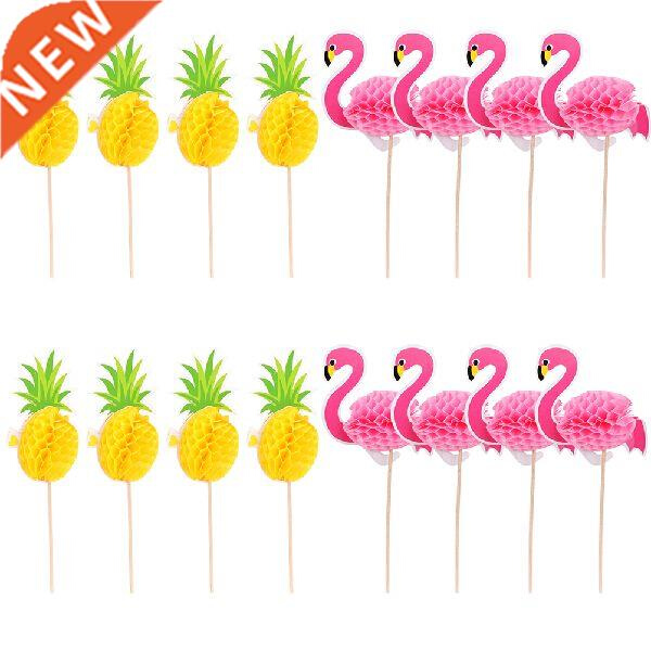 50pcs Shape Cupcake Toppers Dessert Ornaments Insert Cards